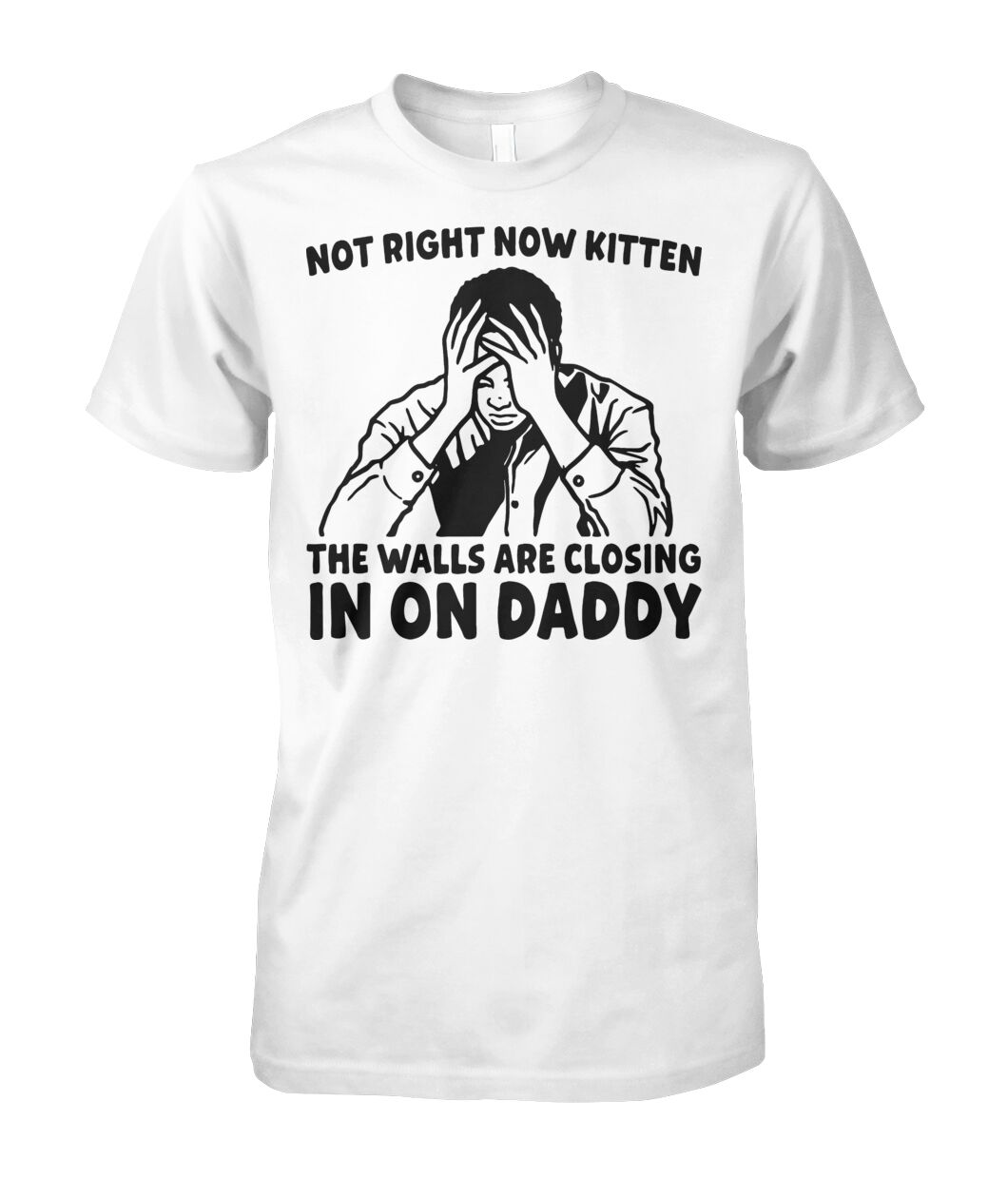 Not Right Now Kitten The Walls Are Closing In On Daddy Shirt