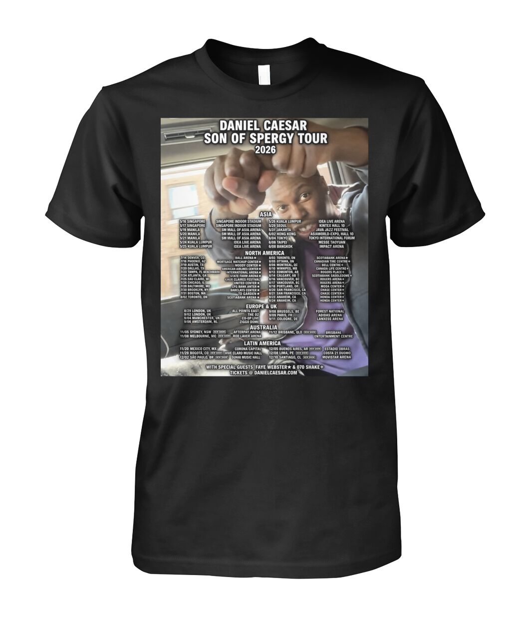 Daniel Caesar Son of Spergy Tour 2026 Shirt - Viralstyle