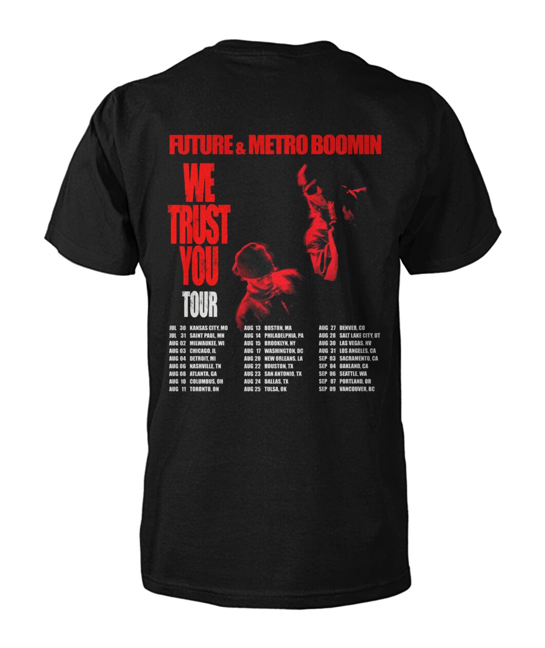 Future & Metro Boomin We Trust You Tour 2024 Shirt - Viralstyle