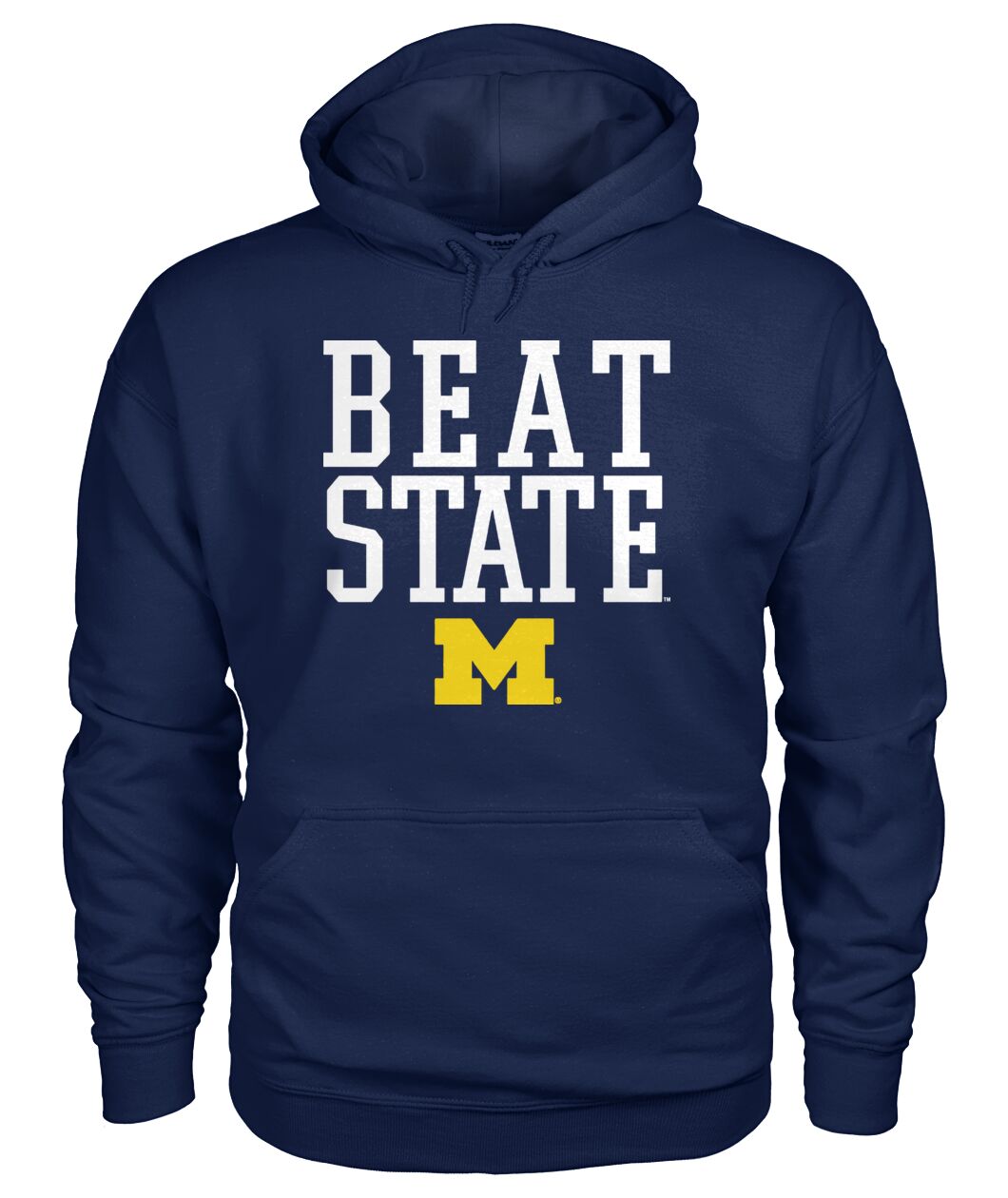 Beat State Michigan Wolverines Logo Hoodie - Viralstyle