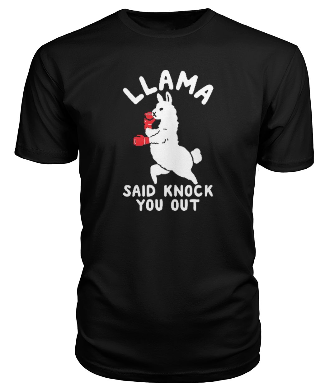 Buy Llama Said Knock You Out T-shirt - Unisex Alpaca Lover Tee Online In India
