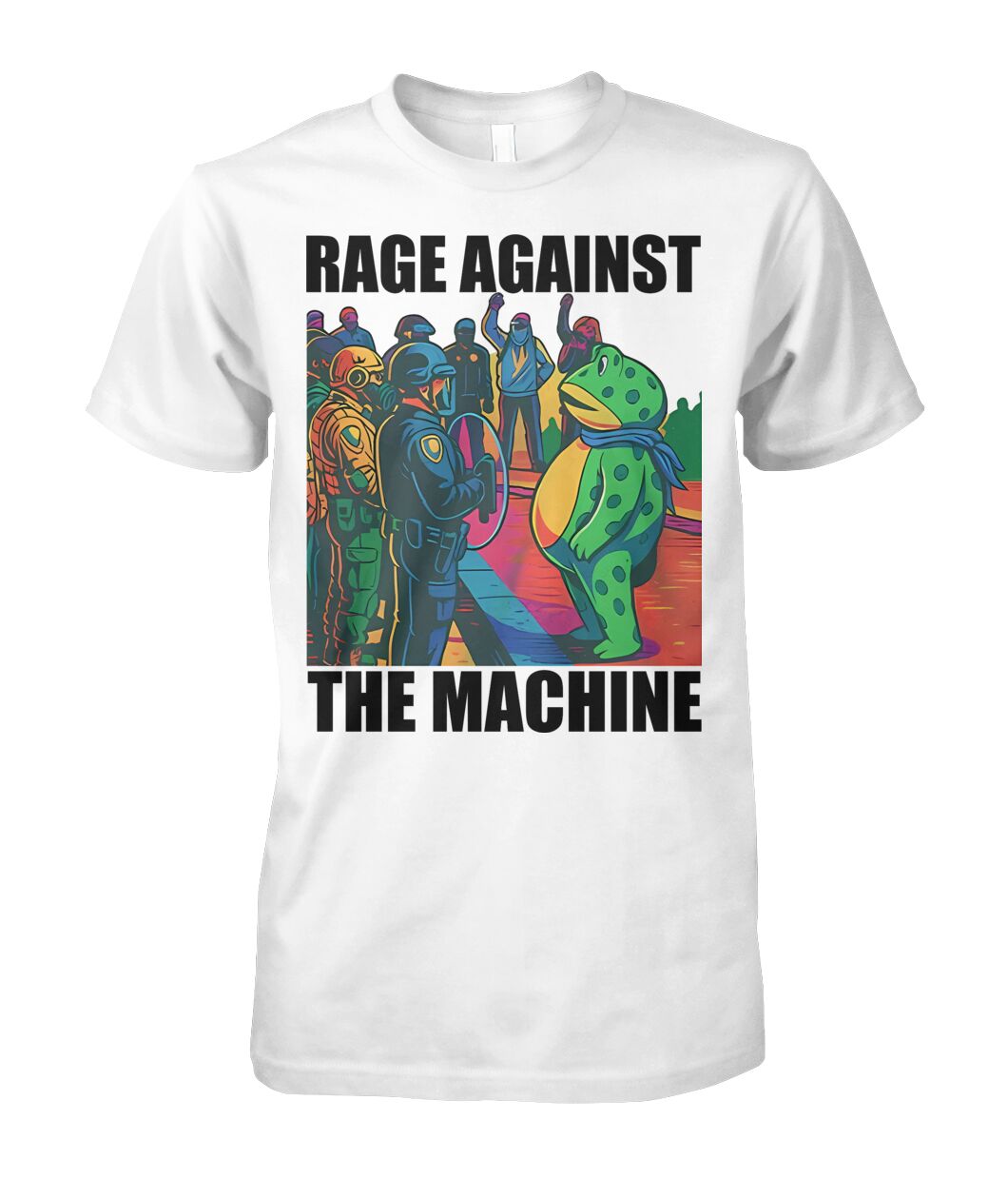 rage against the machine Tシャツ Portland Frog Protest Rage Against The Machine Unisex T-Shirt, I