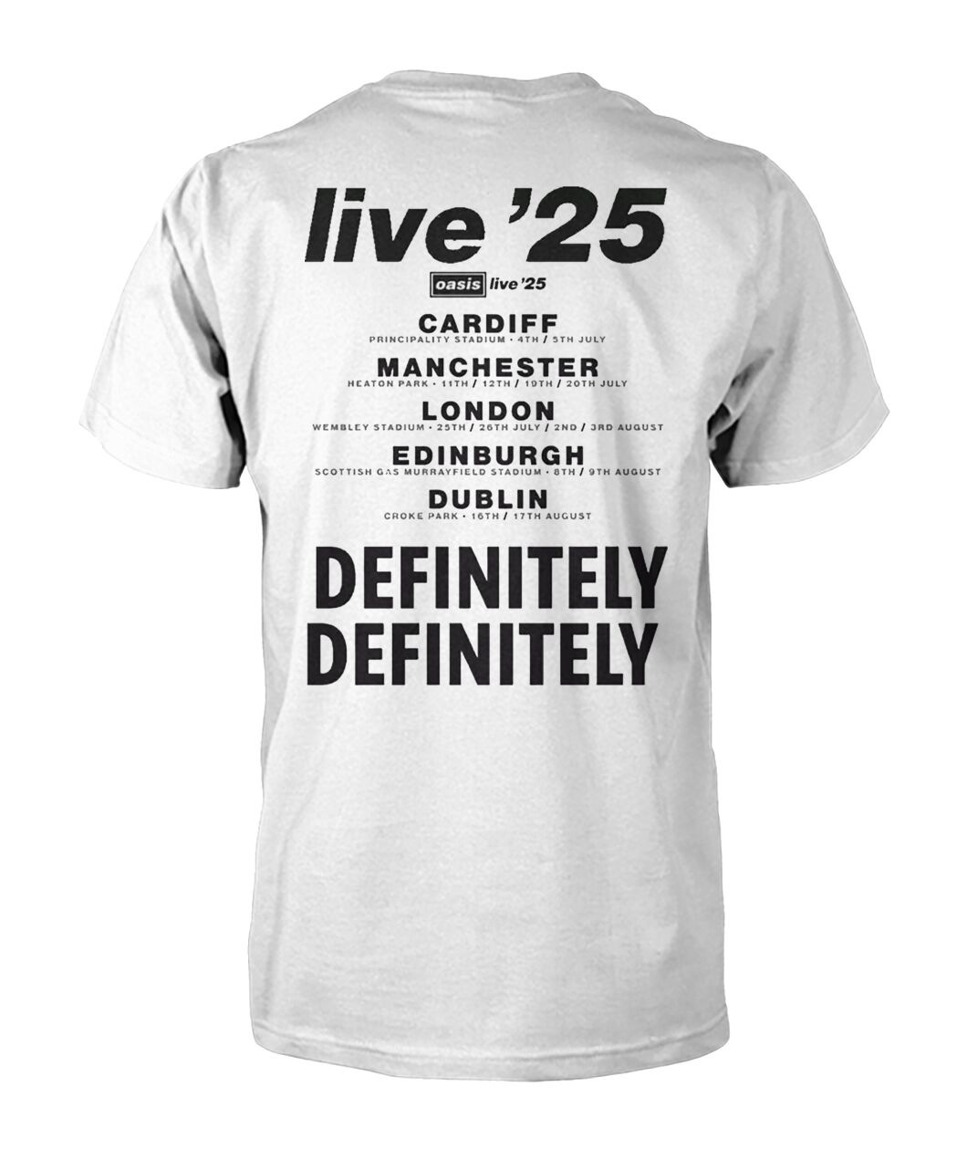 oasis live'25 ツアーTシャツ Oasis Live 25 Tour T-Shirt - Viralstyle