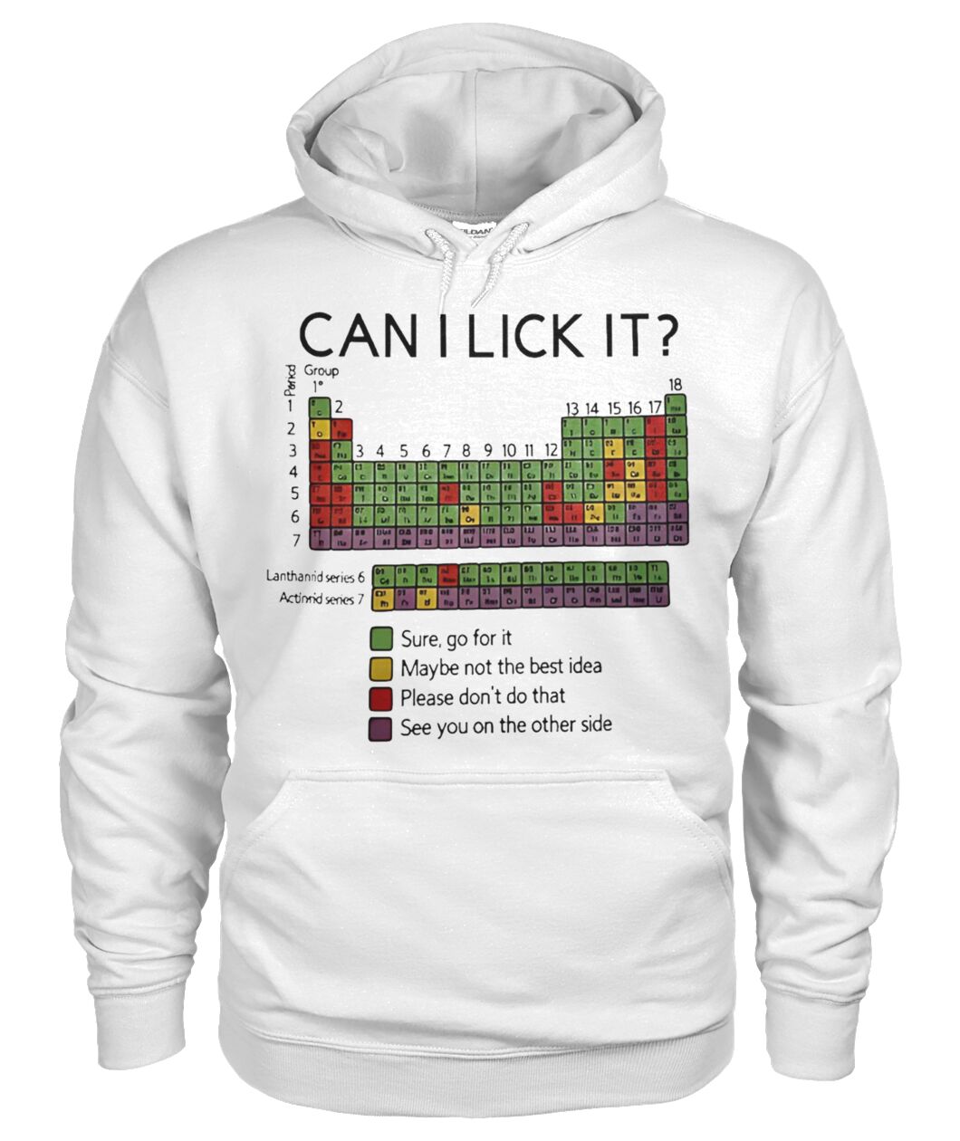 Periodic Table can I lick it shirt