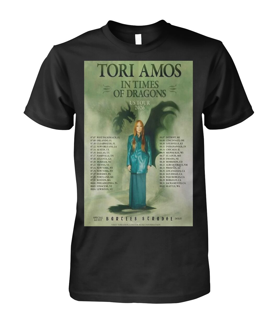 Tori Amos Aug 25 2026 Greek Theatre Los Angeles CA Poster Shirt