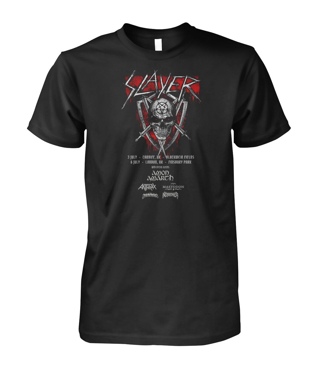 SLAYER T-SHIRT SUMMER CAMPAIGN 1991 激渋ボロ Vintage 90s Slayer Brockum Tour T-shirt 1992 Concert Rare XL