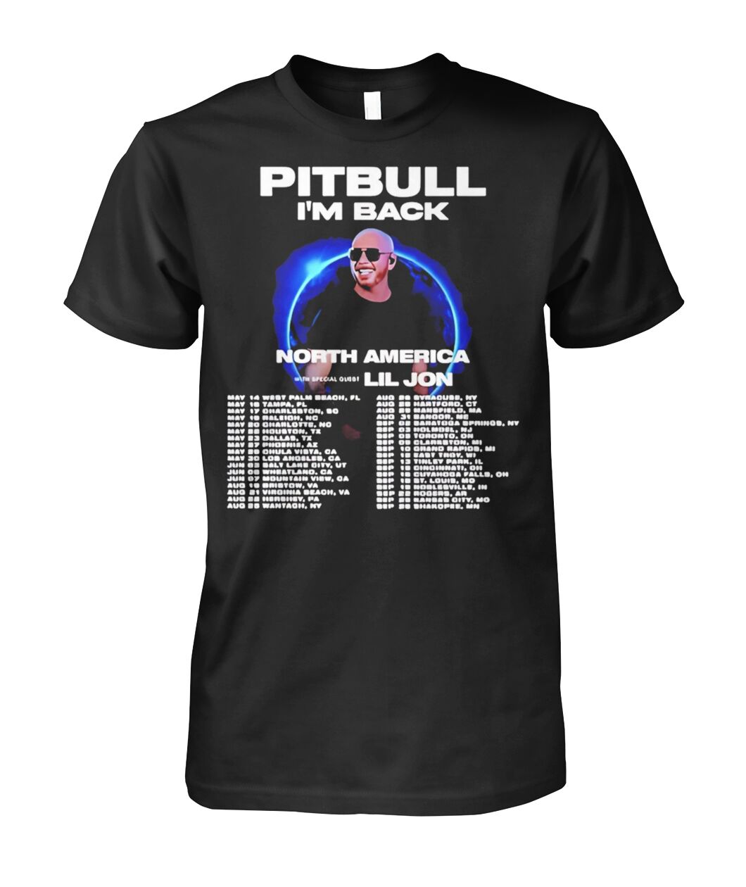 Pitbull I m Back North America Tour 2026 Shirt