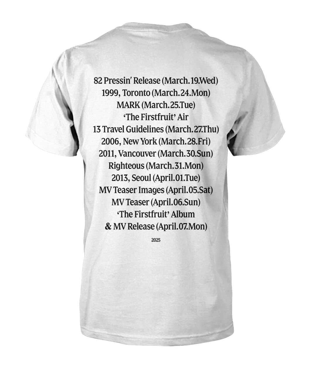 アイドル MARK The firstfruit md TIBLE T-SHIRT アイドル MARK The firstfruit md TIBLE T-SHIRT MARK