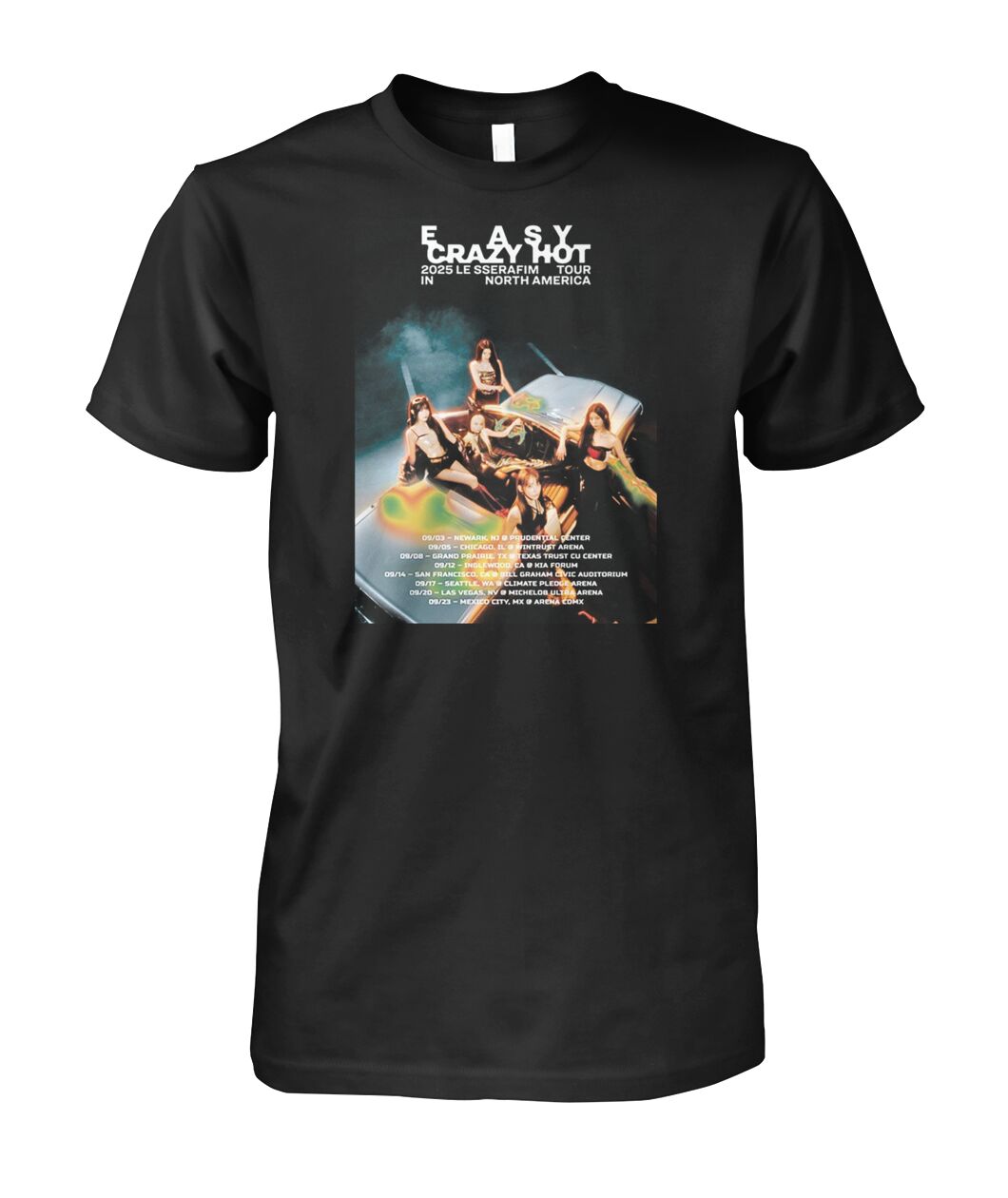 LE SSERAFIM　シャツ　Lサイズ　EASY CRAZY HOT　新品 LE SSERAFIM EASY CRAZY HOT 半袖 Tシャツ L ① - メルカリ
