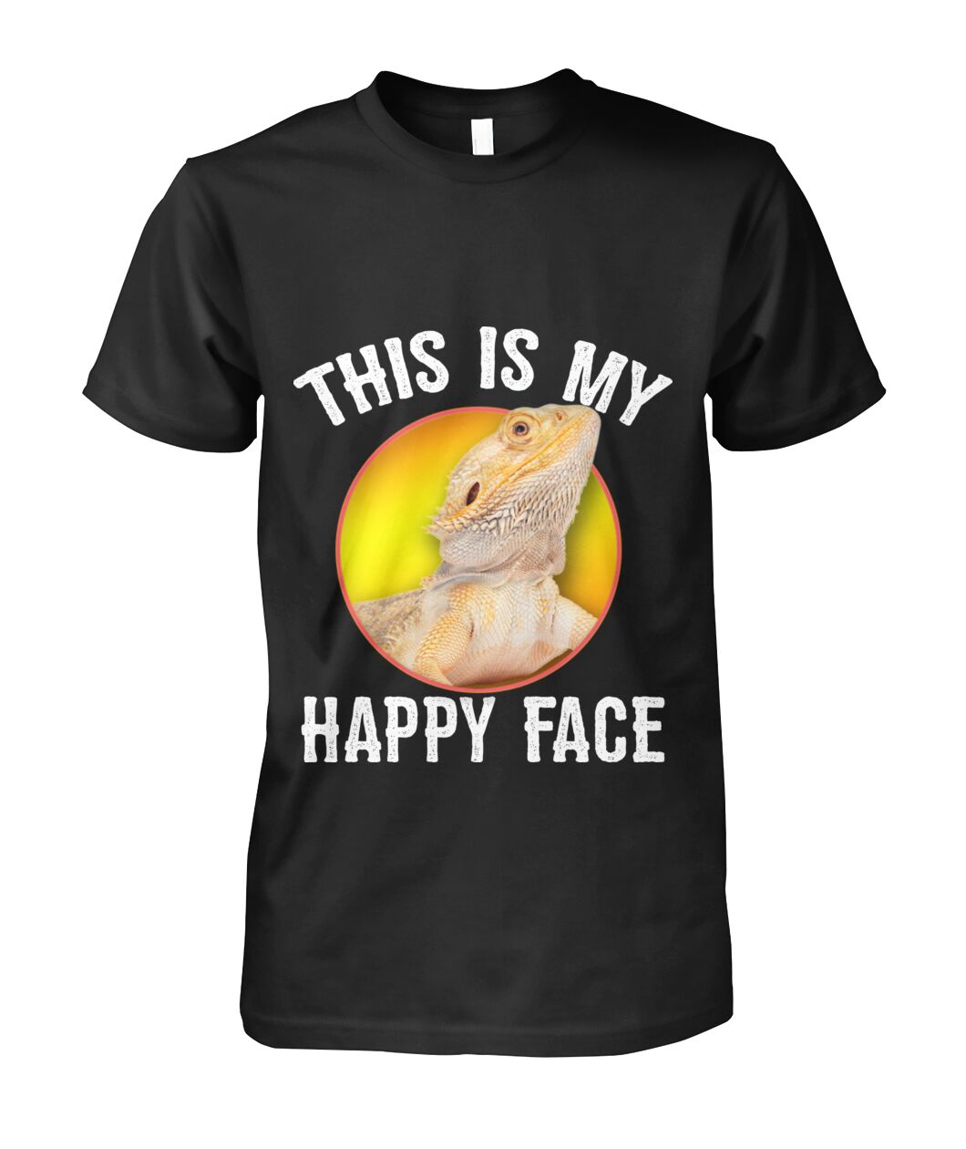 My Happy Face Bearded Dragon Funny Reptile T-shirt - Viralstyle