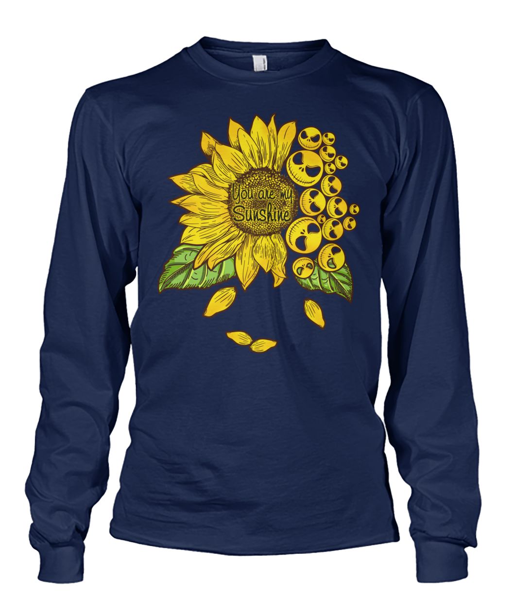 Sunflower Jack Skellington You Are My Sunshine T-Shirt Unisex Gildan Tee S-3XL