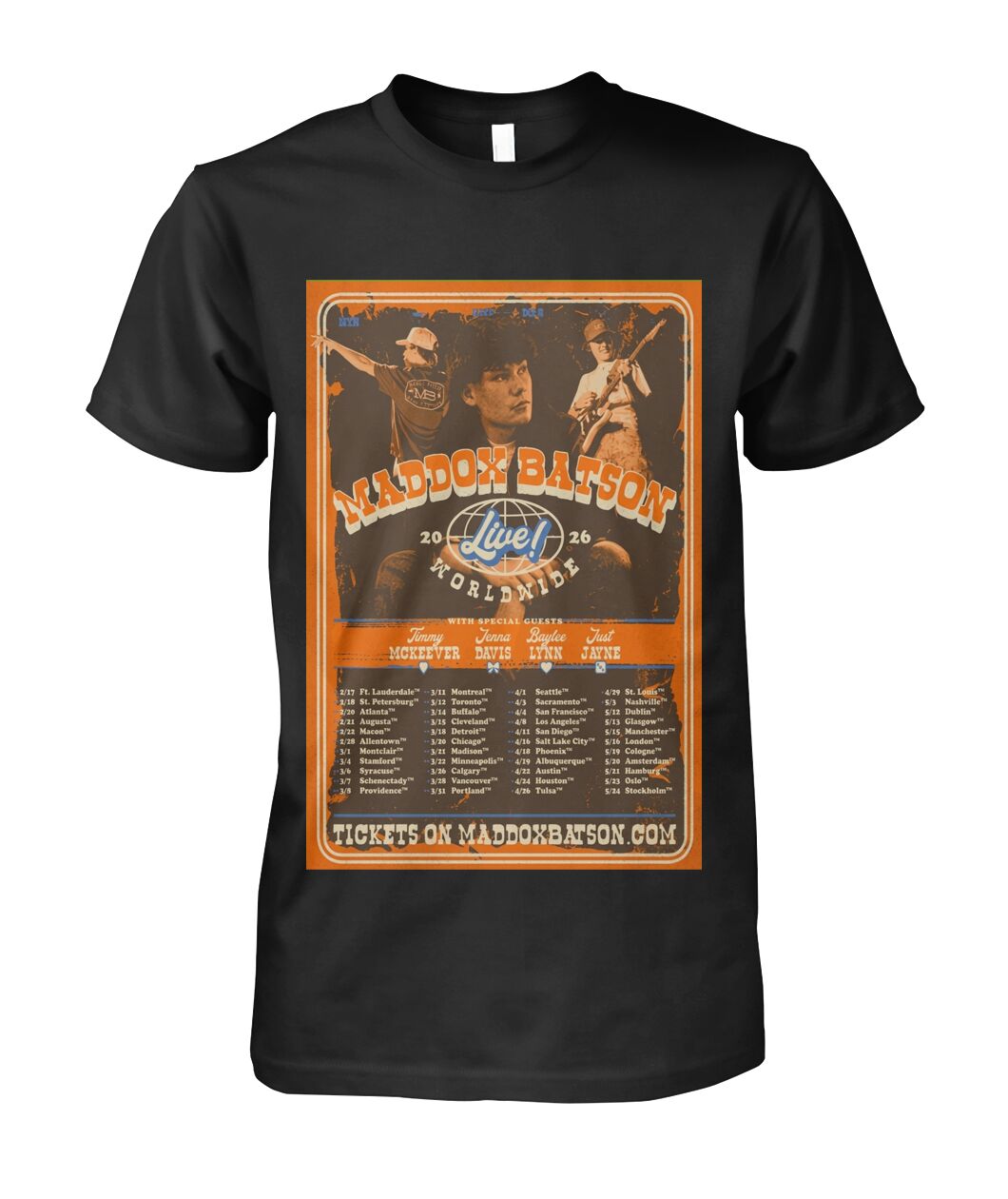 Maddox Batson Worldwide Tour 2026 Shirt - Viralstyle