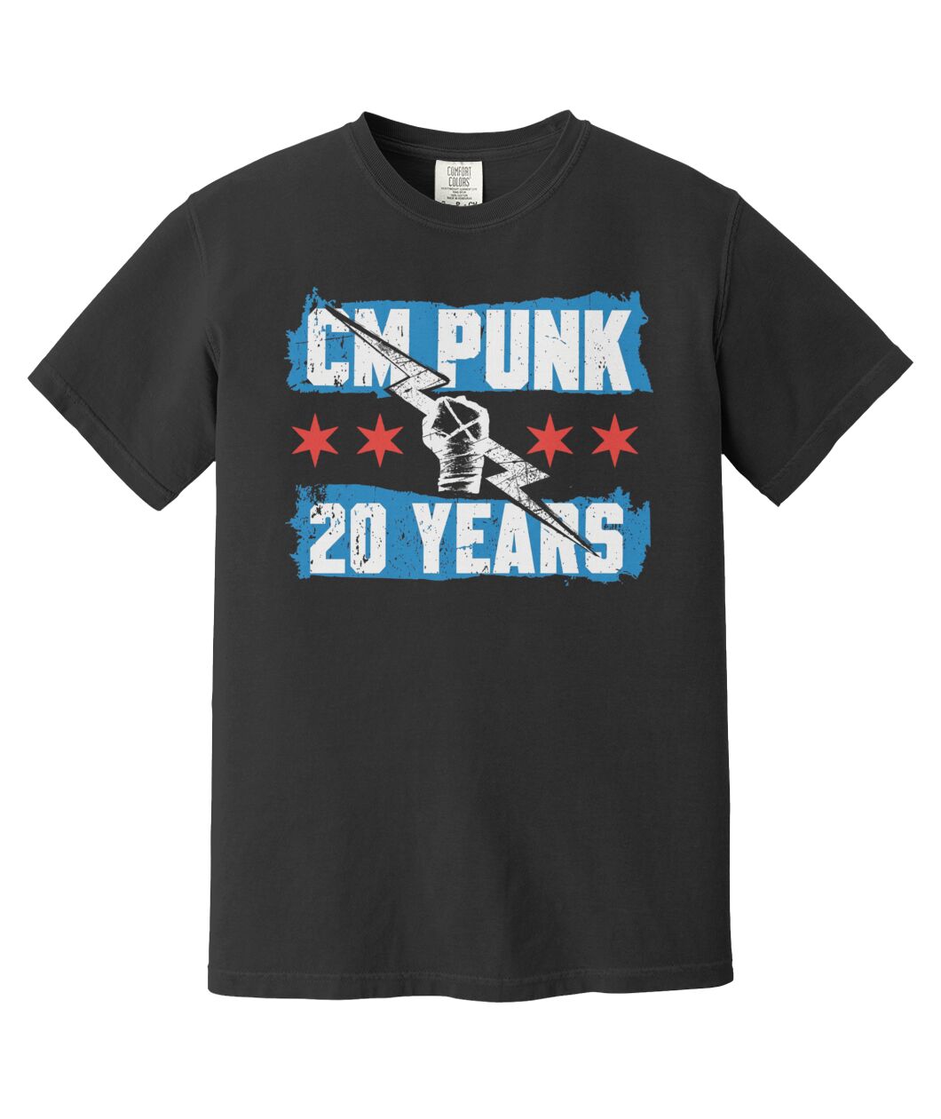 CM Punk 20 Years Flag T-Shirt - Wrestling Fan Gift