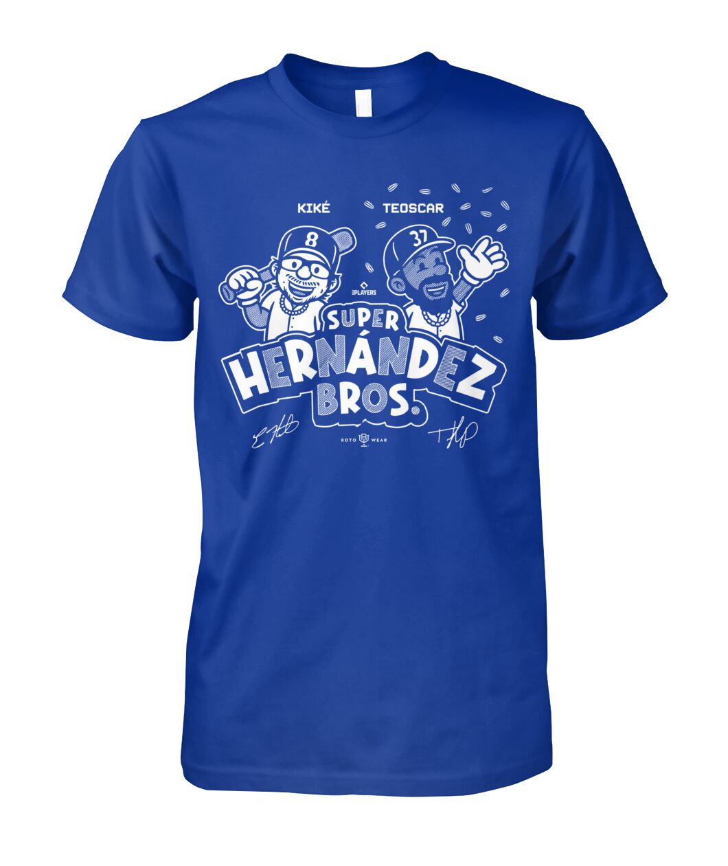 MLB 2012 FELIX HERNANDEZ Tシャツ付き Kike & Teoscar Super Hernandez Bros Shirt - Viralstyle