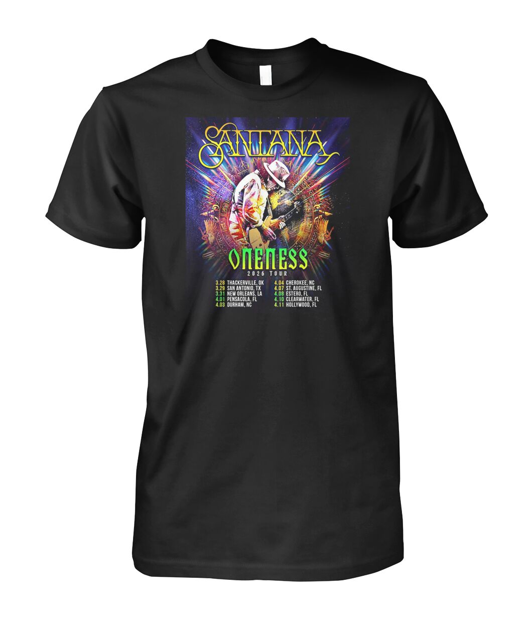 Santana Oneness Usa Tour 2026 Shirt - Viralstyle
