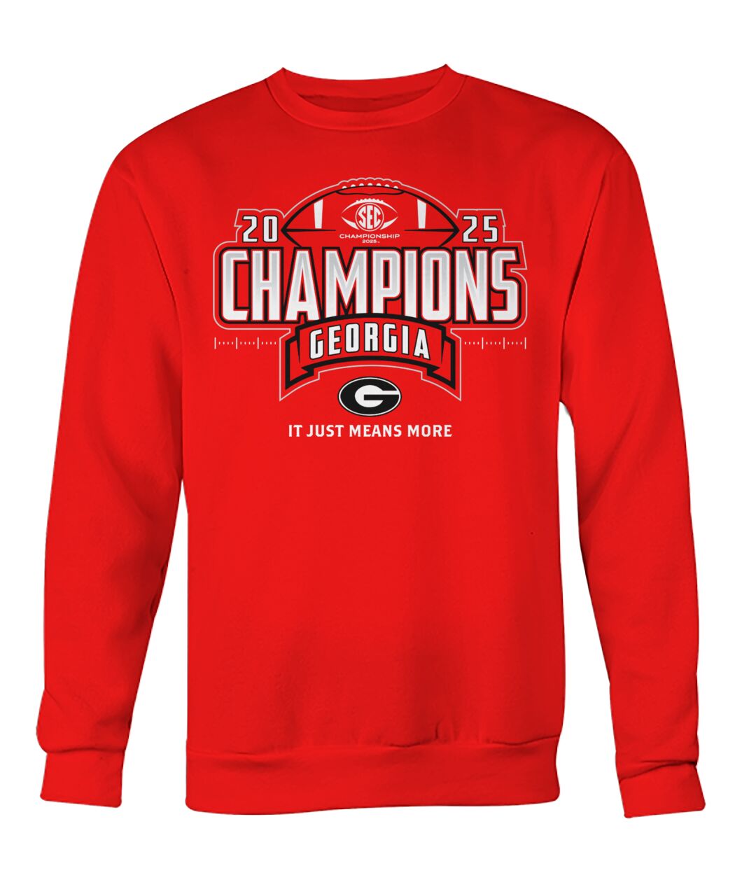 Georgia Bulldogs SEC Football Champions Locker Room 2025 Shirt