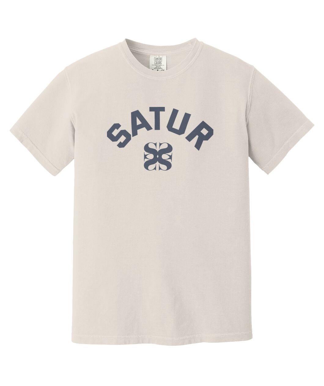 SATUR Arch Logo Ringer T-Shirt - Vintage Graphic