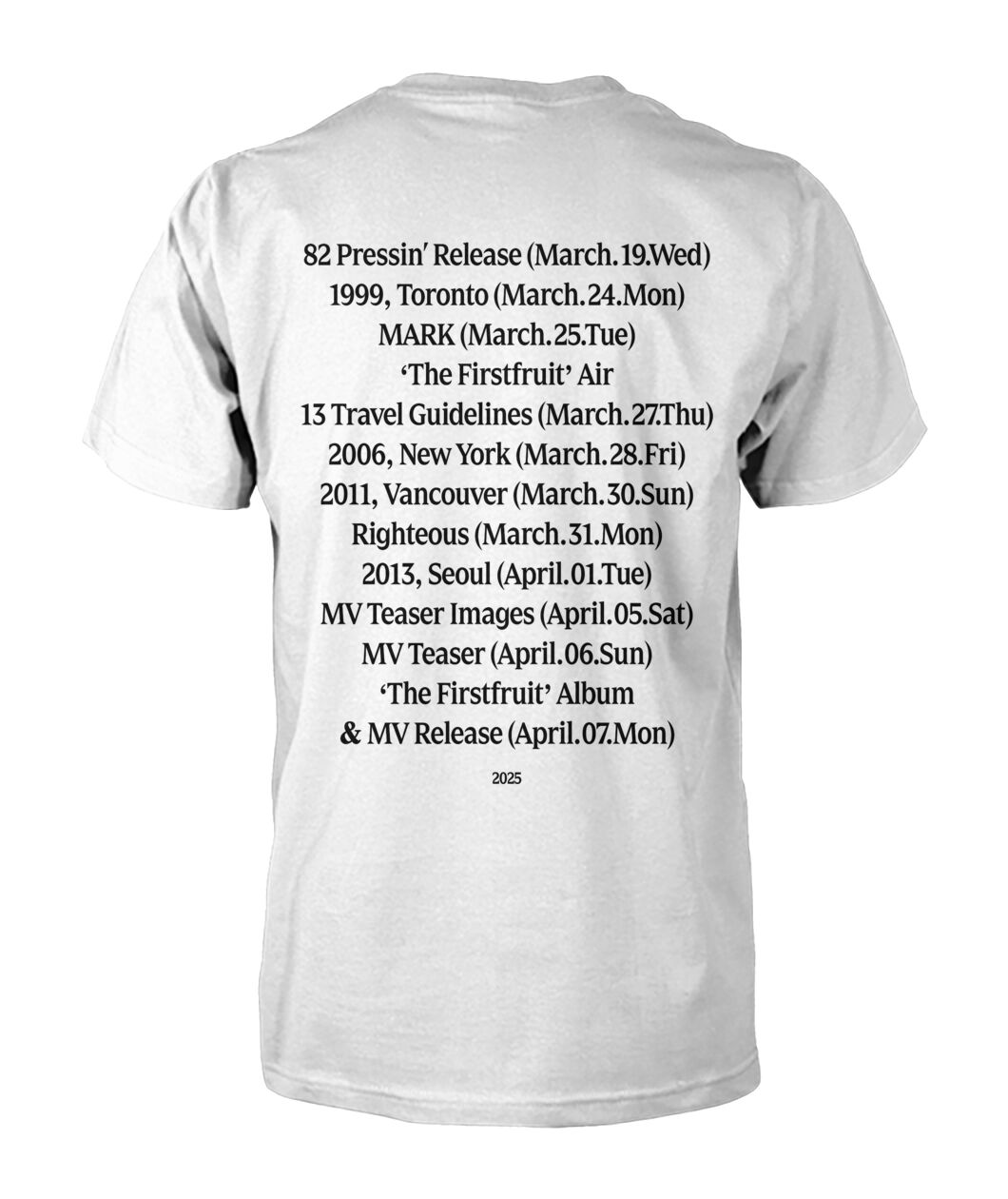アイドル MARK The firstfruit md TIBLE T-SHIRT Amazon.com: The Firstfruit Shirt - Mark Lee First Fruit T