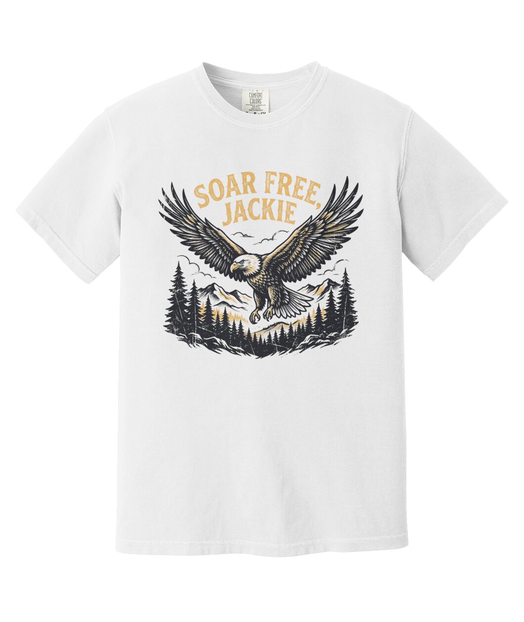 Soar Free Jackie Big Bear Bald Eagle Memorial T-Shirt