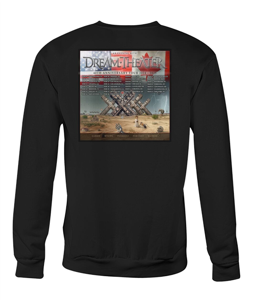 Dream Theater 40th Anniversary Tour 2025 Shirt - Viralstyle