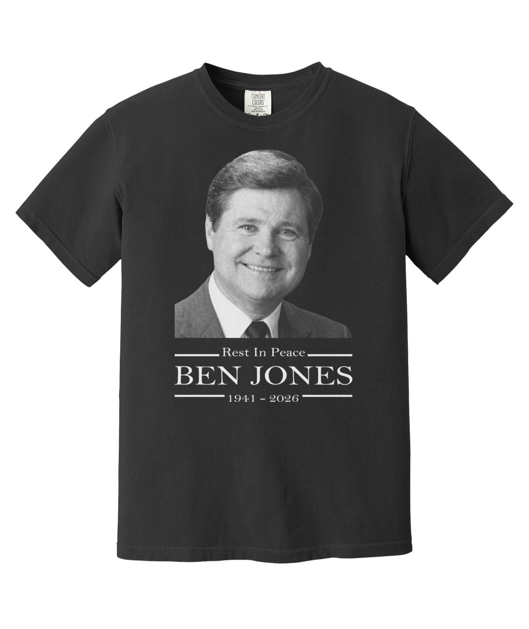 Ben Jones Memorial T-Shirt - Rest In Peace Tribute Tee