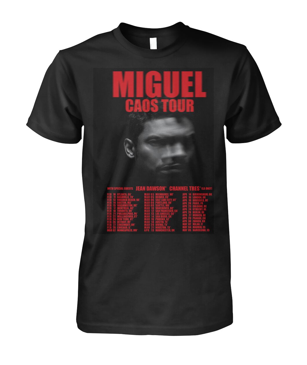 Miguel CAOS Tour 2026 Shirt - Viralstyle