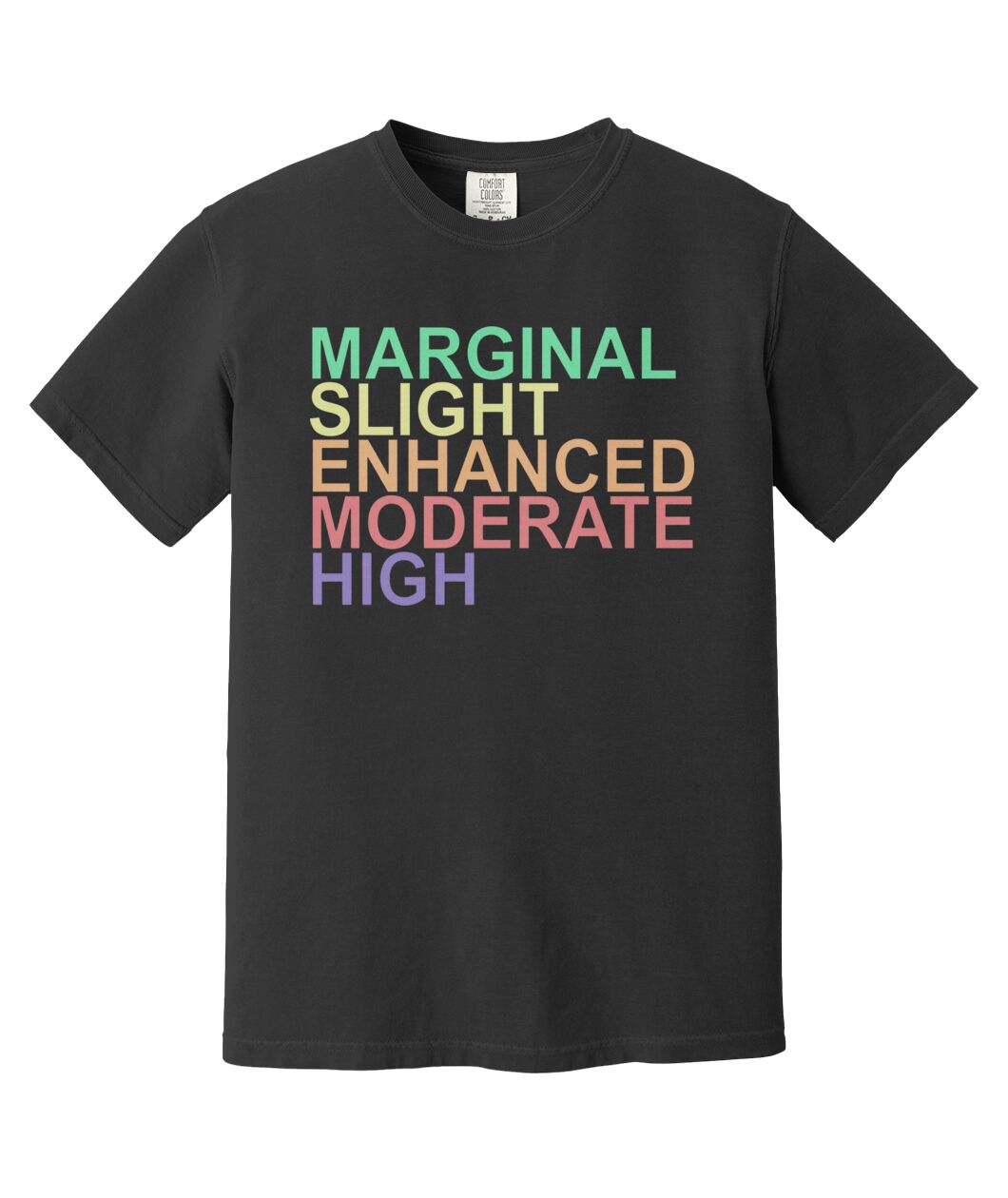 Marginal Slight Enhanced Moderate High T-Shirt - Weather Design