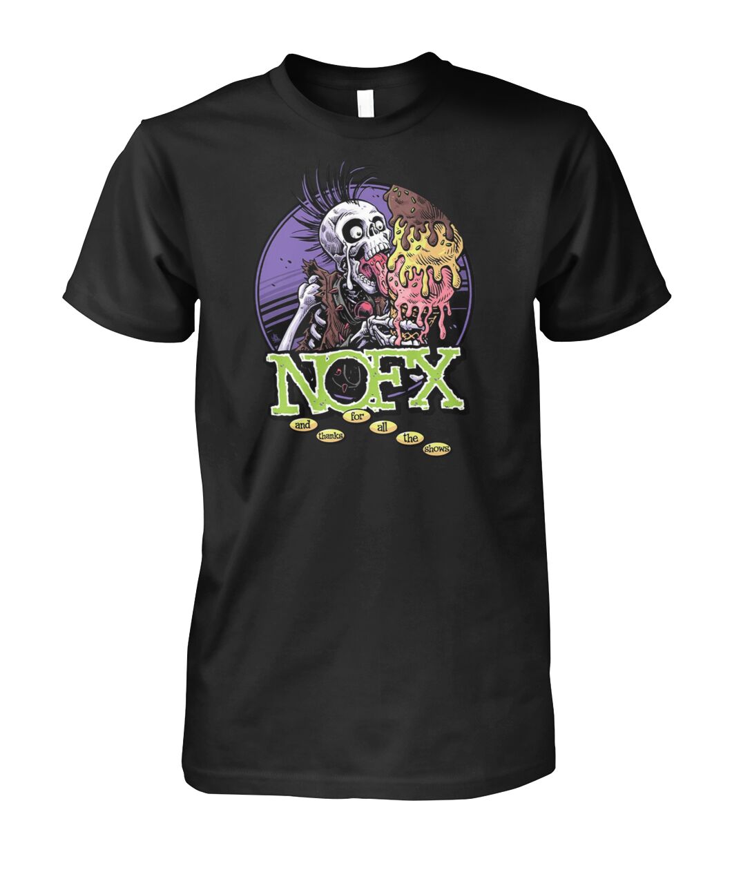 新品NOFX ノーエフエックス ジャパンツアー Tシャツ Big Cream