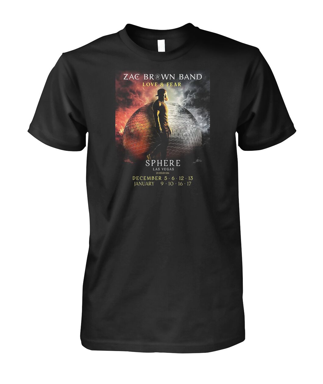 Zac Brown Band Sphere Las Vegas Tour 2025 2026 Shirt - Viralstyle