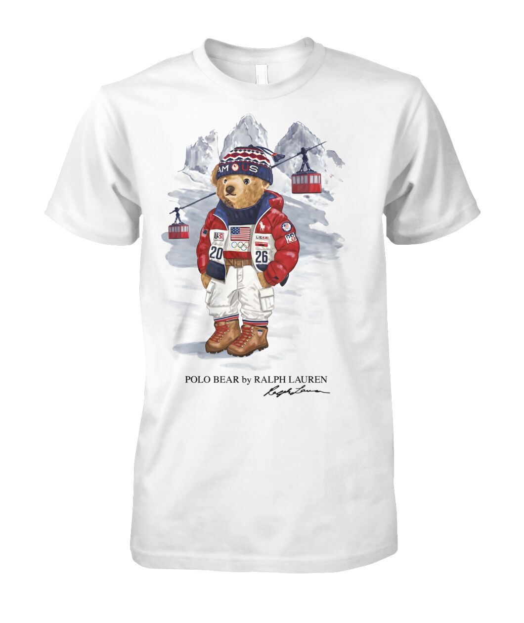 Team USA Polo Bear Shirt - Viralstyle